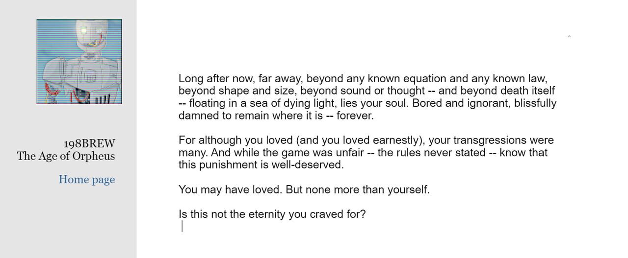 198BREW: The Age of Orpheus