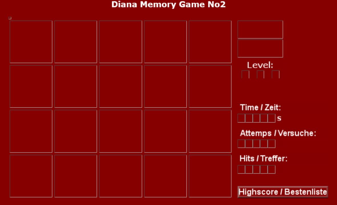 Diana Memory Game No2