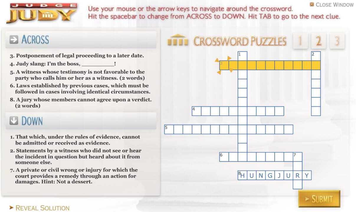 Judge Judy: Crossword Puzzles