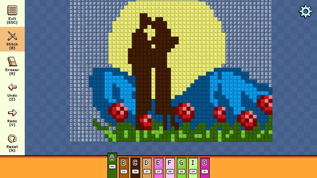 Pixel Cross Stitch: Color by Number – Valentine’s Day Pack