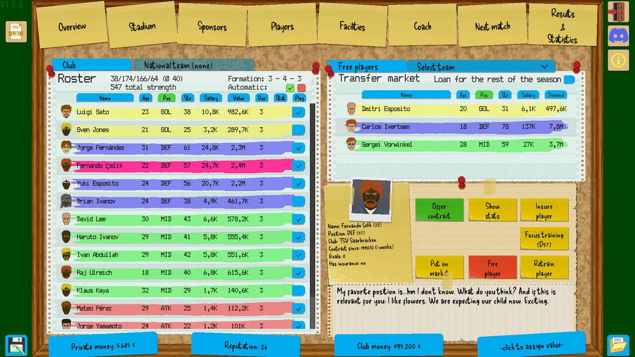 Boeckham’s Football Manager