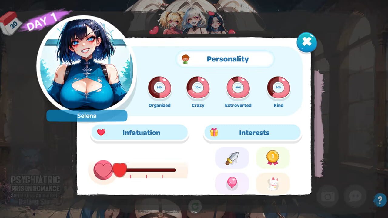 Psychiatric Prison Romance: Serial Killer Anime Girls Dating Sim