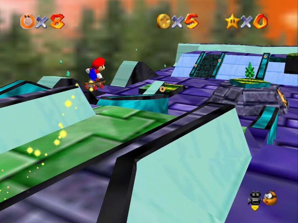 Mario Goes Skateboarding 64