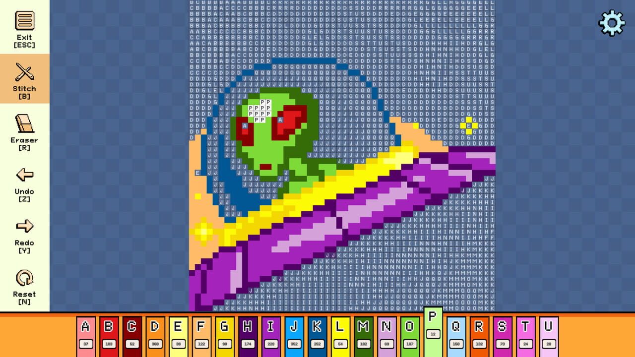 Pixel Cross Stitch: Color by Number – Alien Worlds Pack 3