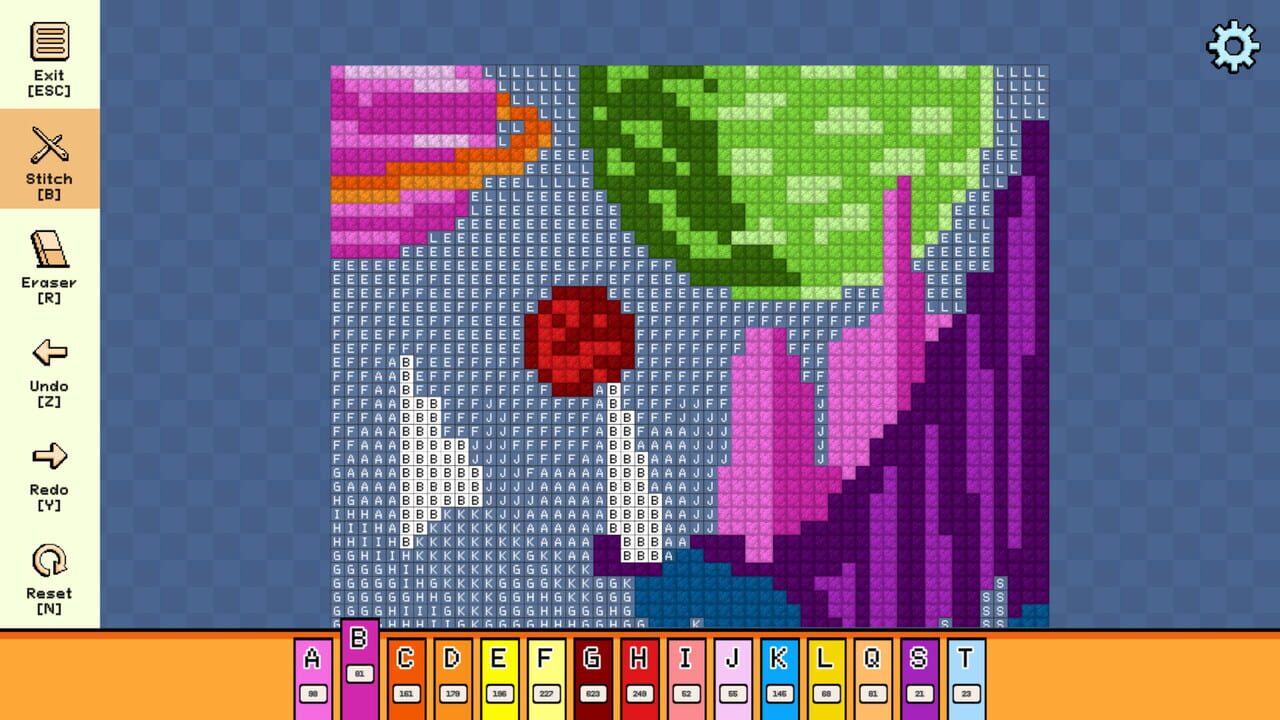 Pixel Cross Stitch: Color by Number – Alien Worlds Pack 3