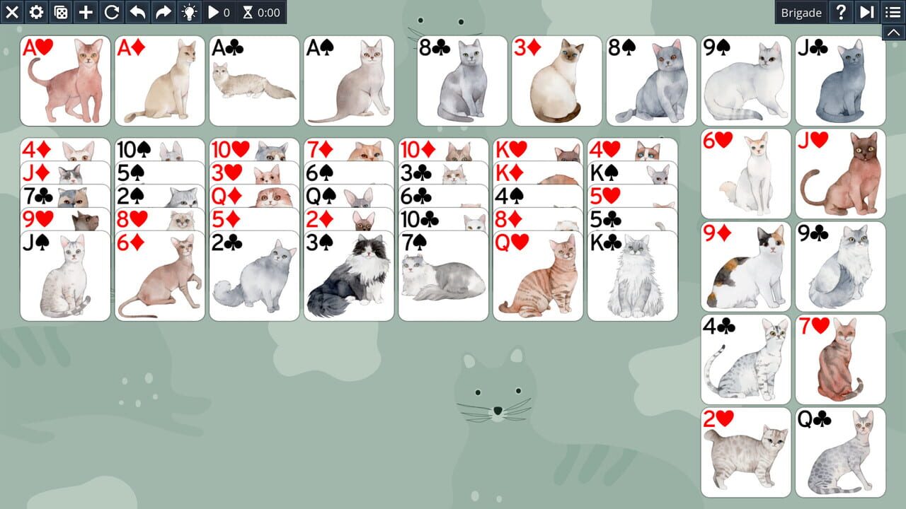 Free Solitaire: Cats