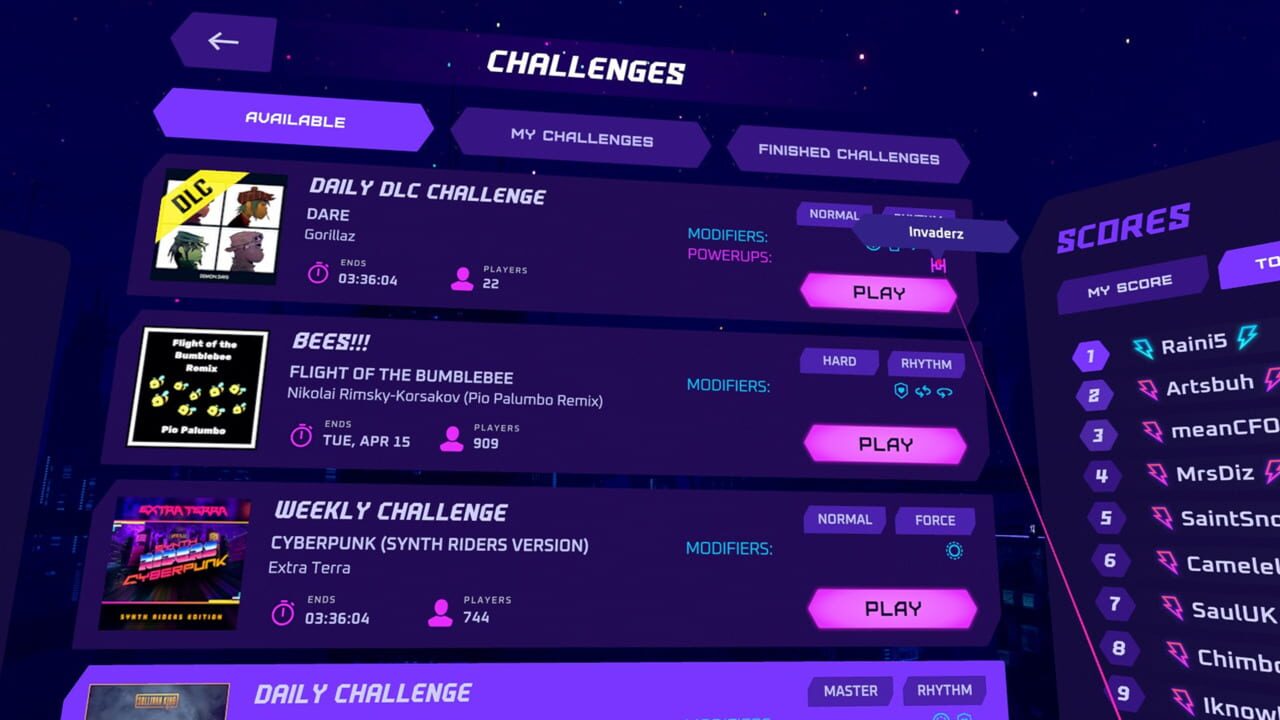 Synth Riders: Challenges+ Update