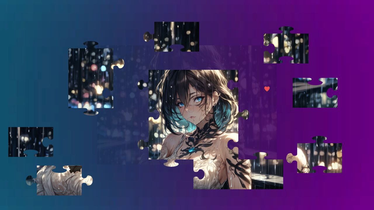 Beautiful Anime Puzzles: Rainy Days