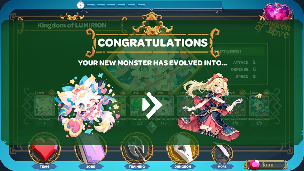 Dungeon of Love: Catch Monsters to Make a Perfect Anime Girlfriend