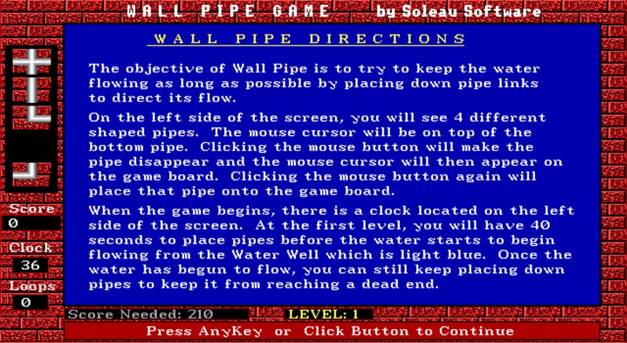 Wall Pipe