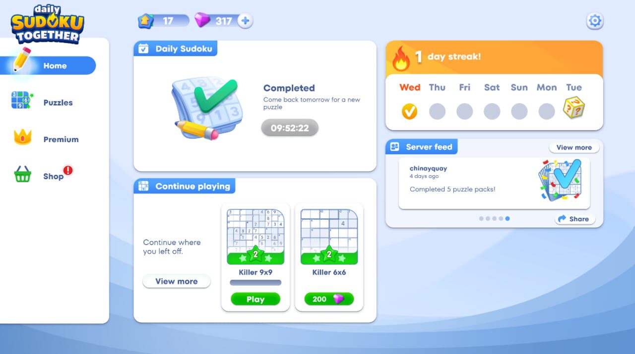 Daily Sudoku Together