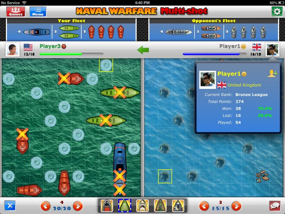 Naval Warfare Multi-shot