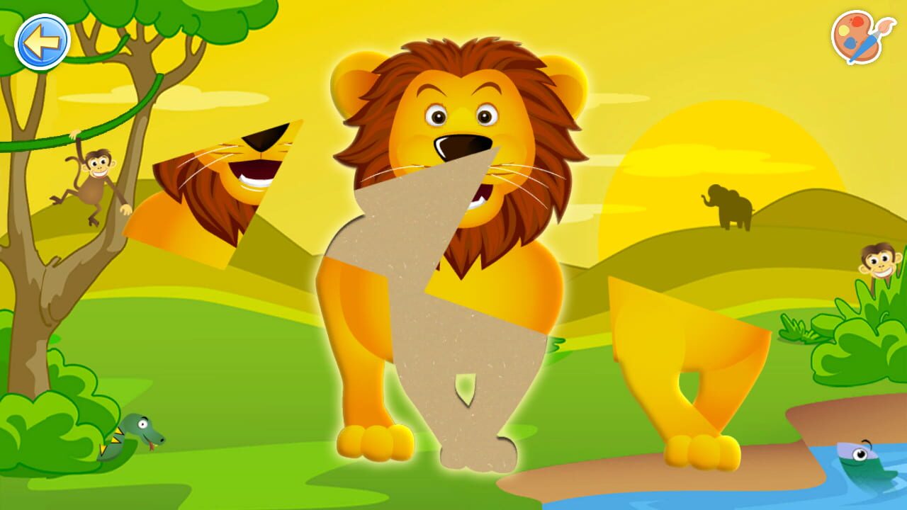 Puzzles & Colors: Games for Kids – Savanna Animals