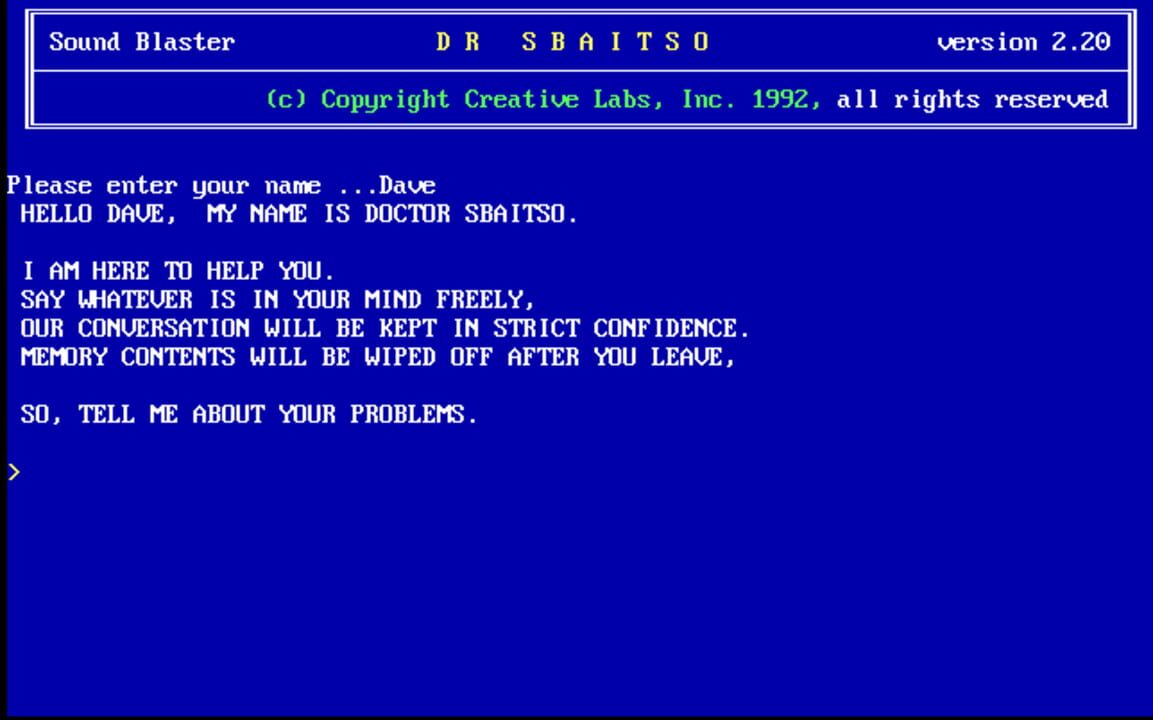 Dr. Sbaitso