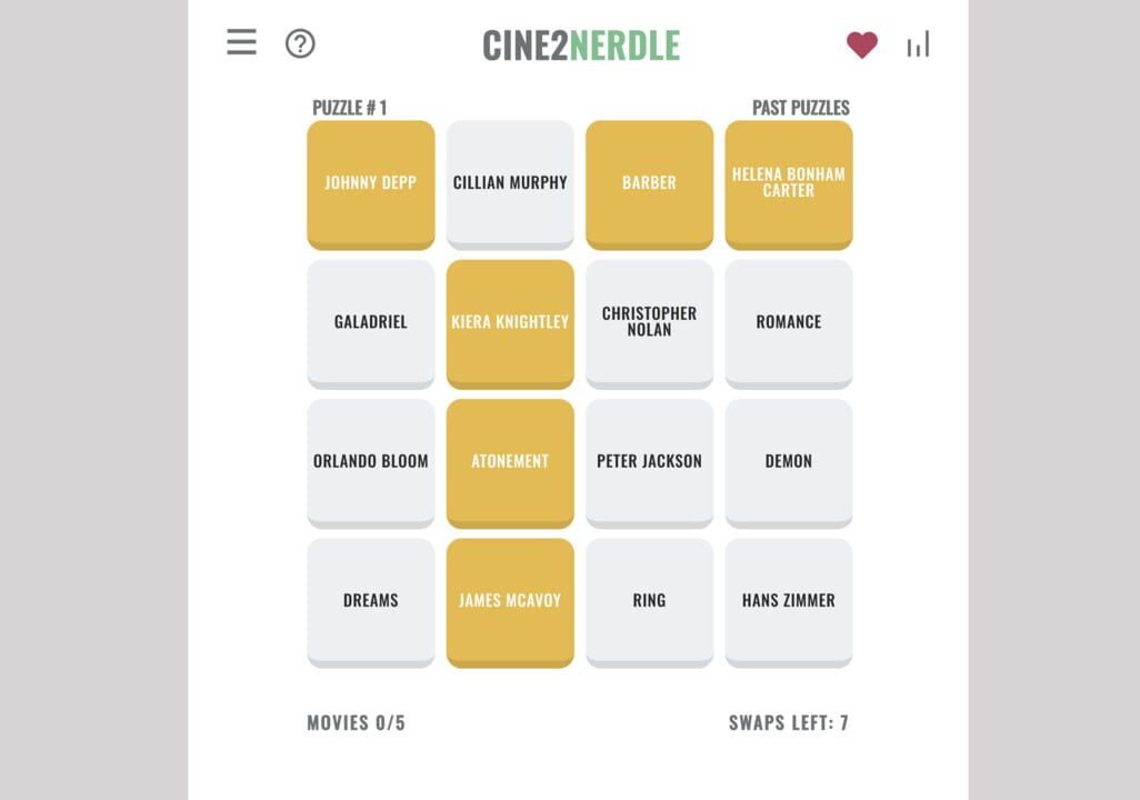 Cine2Nerdle