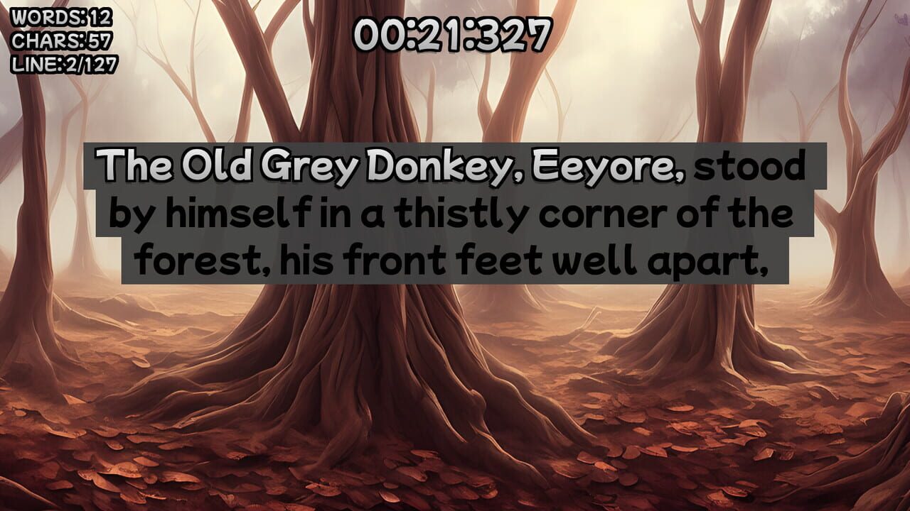 Winnie the Pooh’s Book Writing Speedrunner