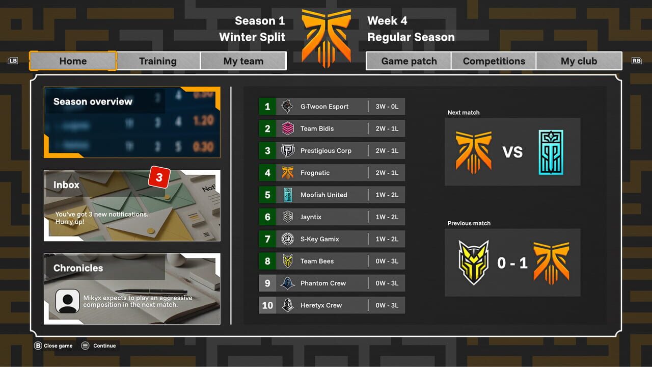 Legends Esport Manager