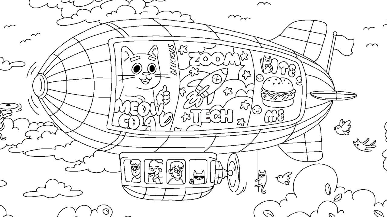 100 Cats Lost in World Find & Color