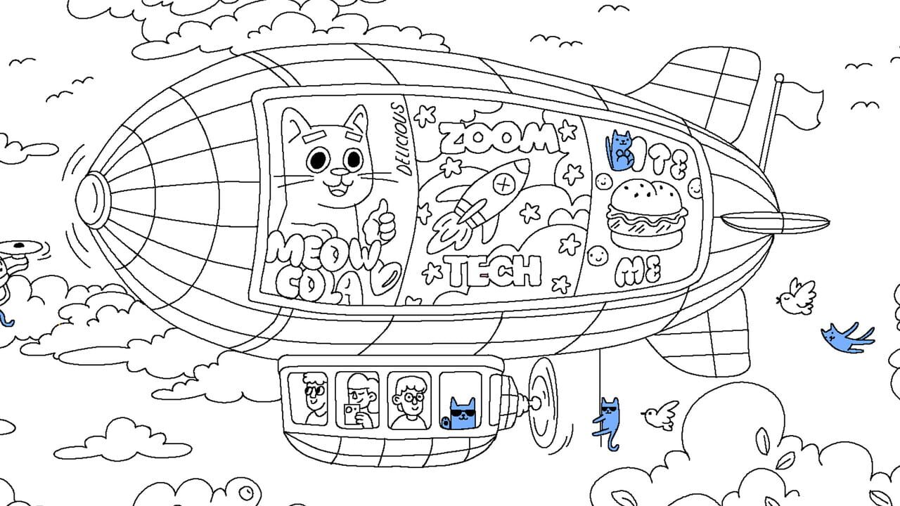 100 Cats Lost in World Find & Color