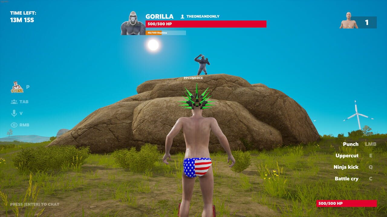 100 Men vs 1 Gorilla