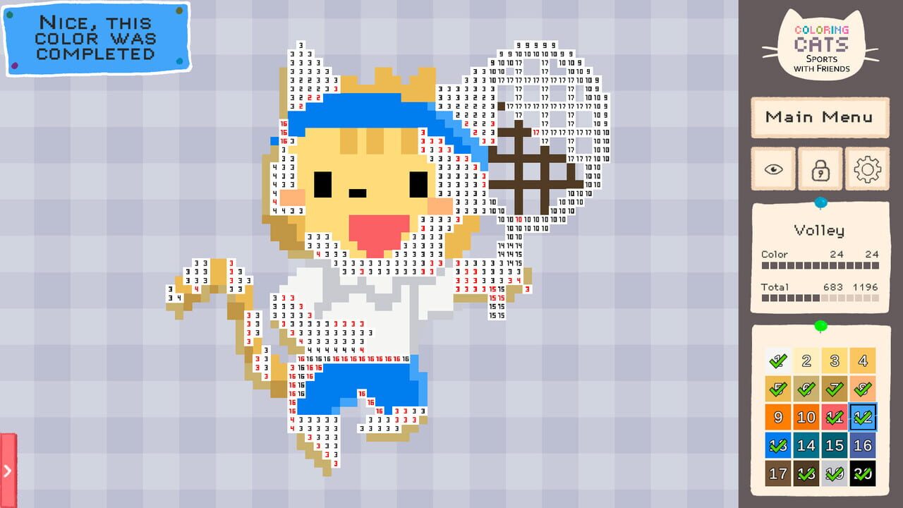 Coloring Cats: Sports With Friends