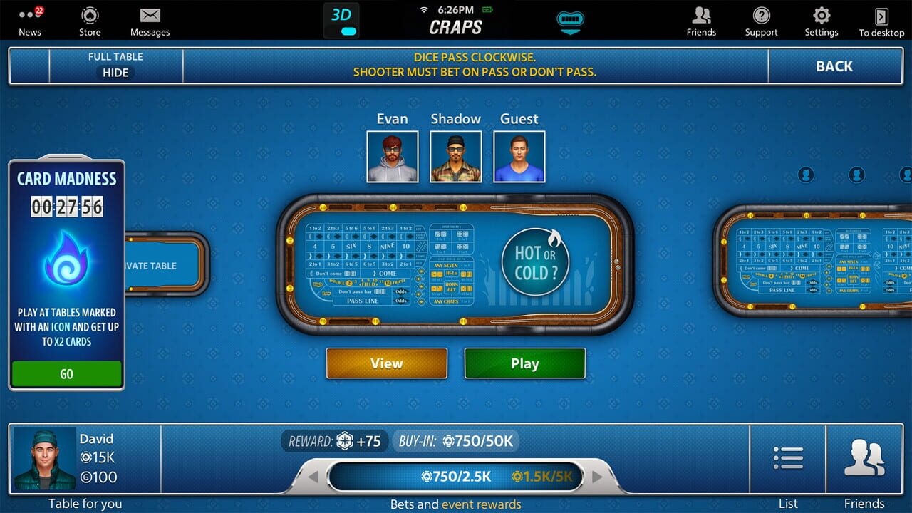 Vegas Craps by Pokerist