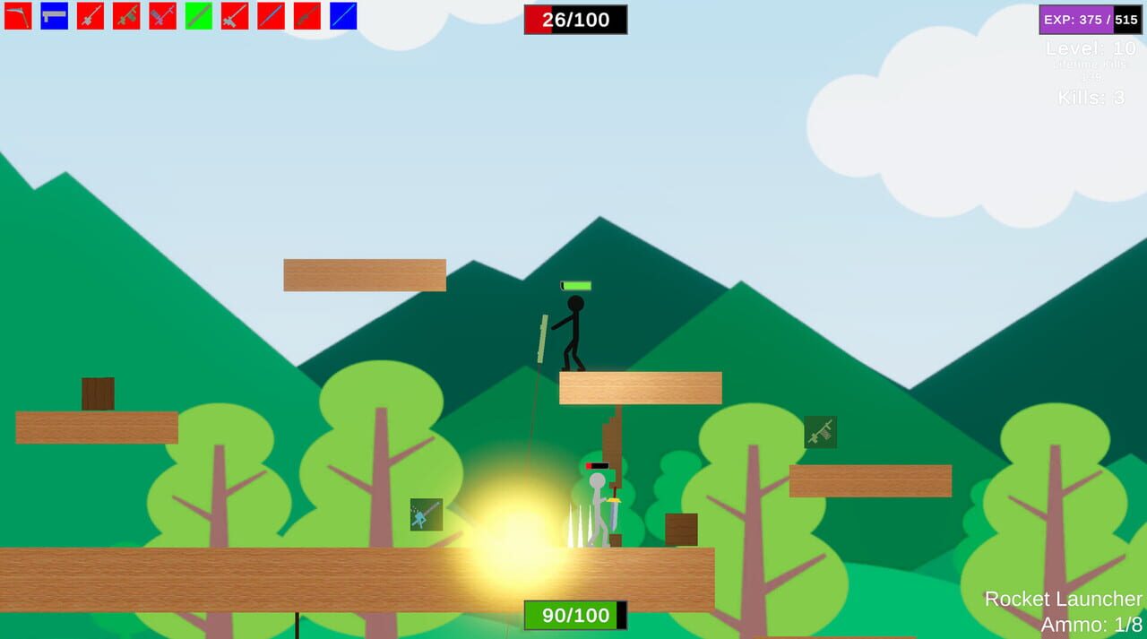 Stick Figure Combat: Rocket Launcher