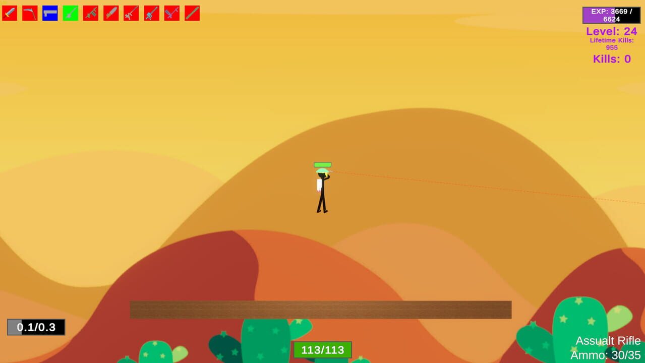 Stick Figure Combat: Jetpack Large