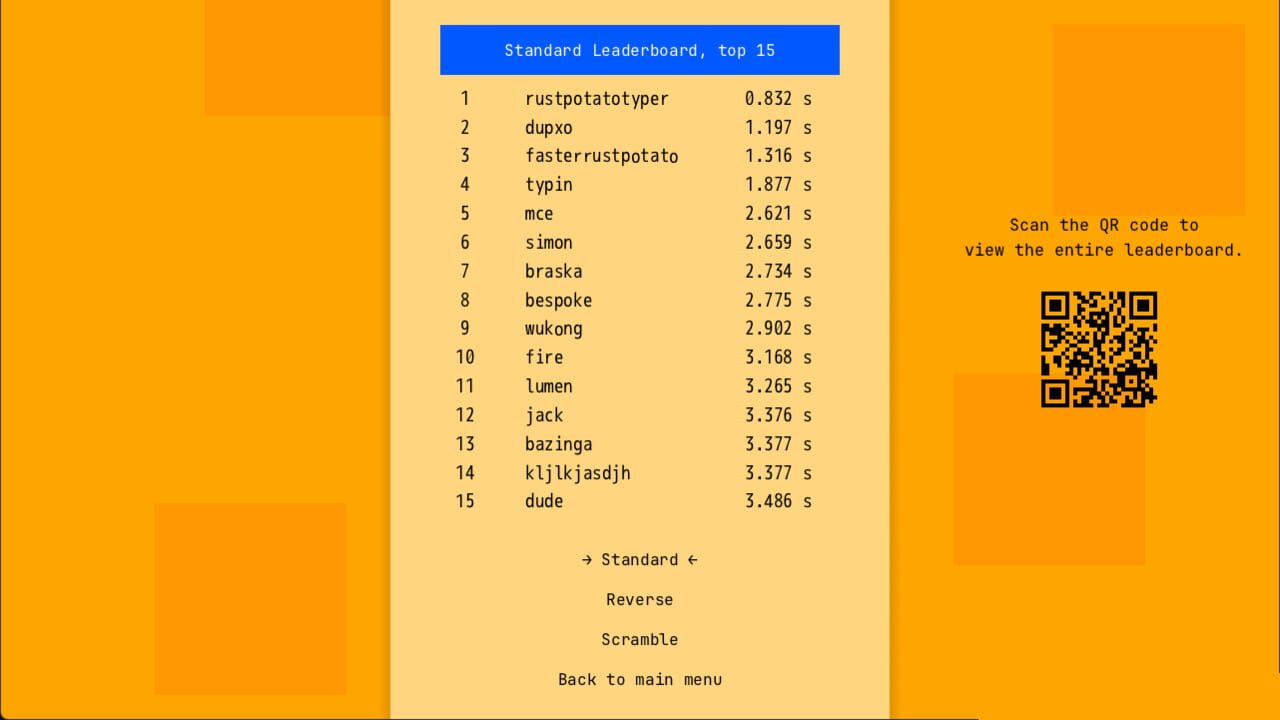 A Game About Typing The Alphabet