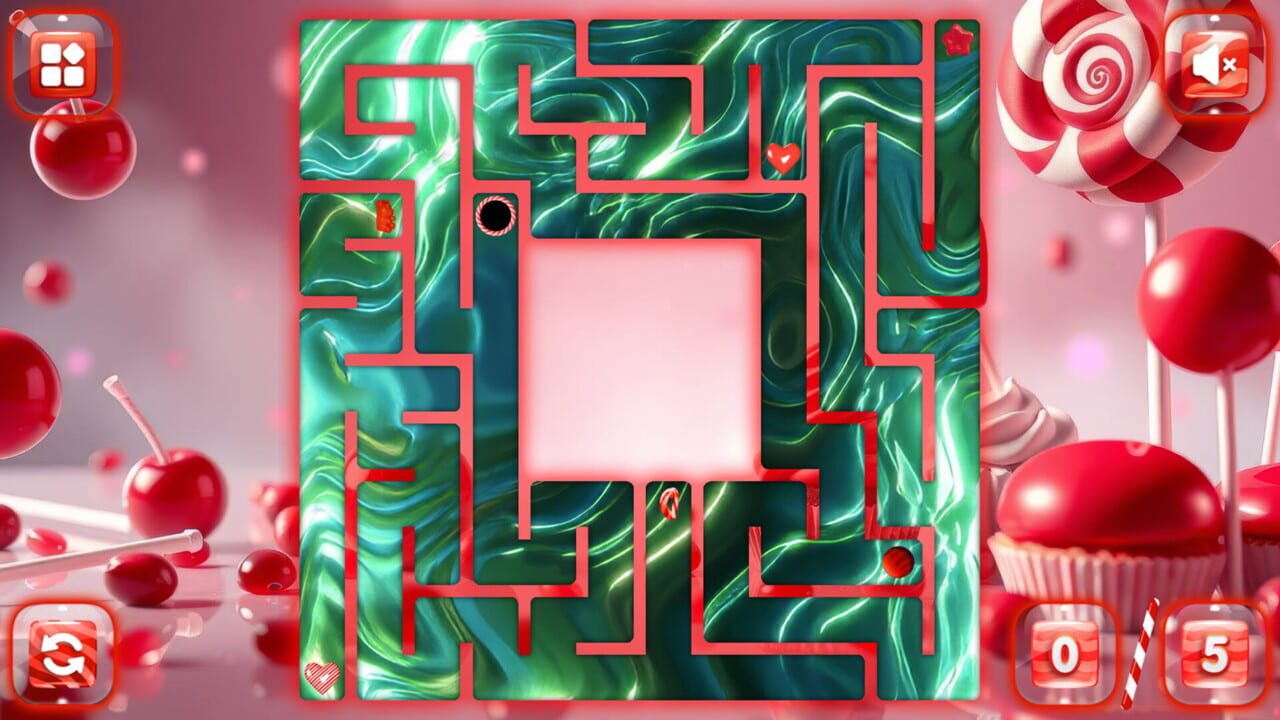 Sweetie Candy Maze: Red Cherry