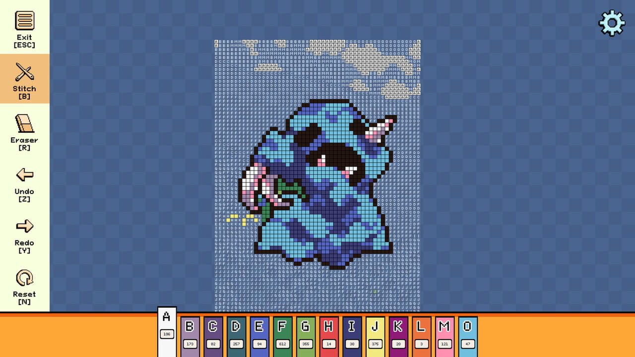 Pixel Cross Stitch: Color by Number – Menacing Monsters Pack 3