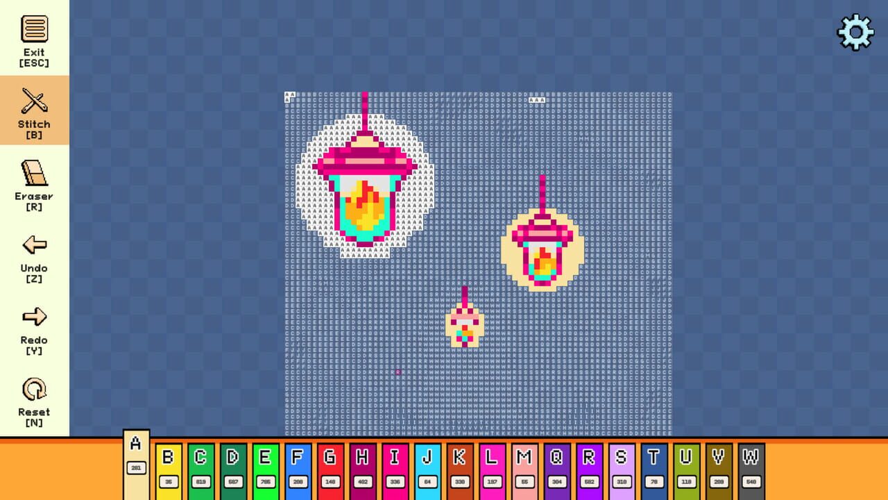 Pixel Cross Stitch: Color by Number – Enchanted Worlds Pack 2