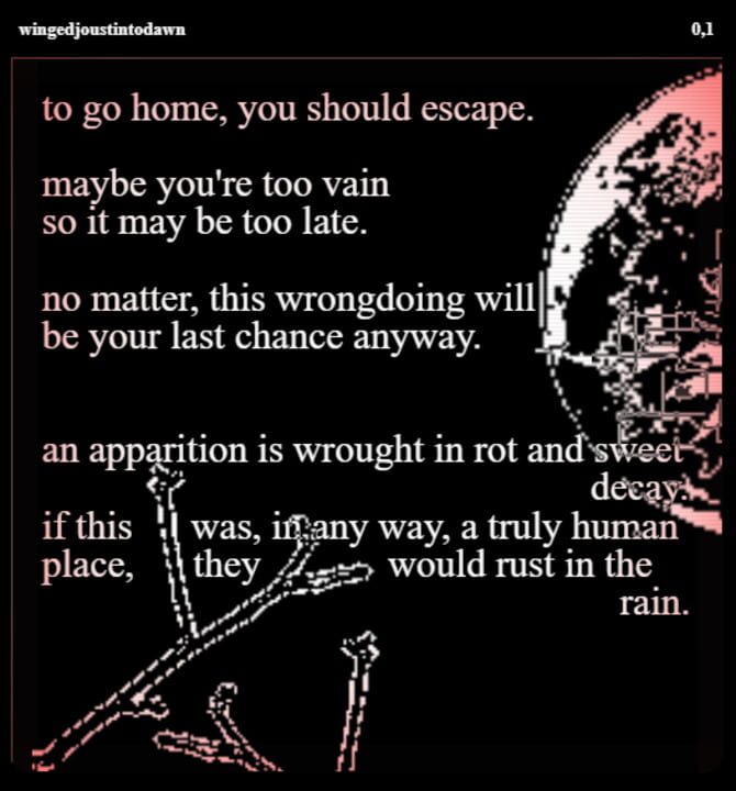 Winged Joust Into Dawn