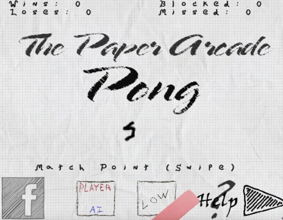 The Paper Arcade: Pong