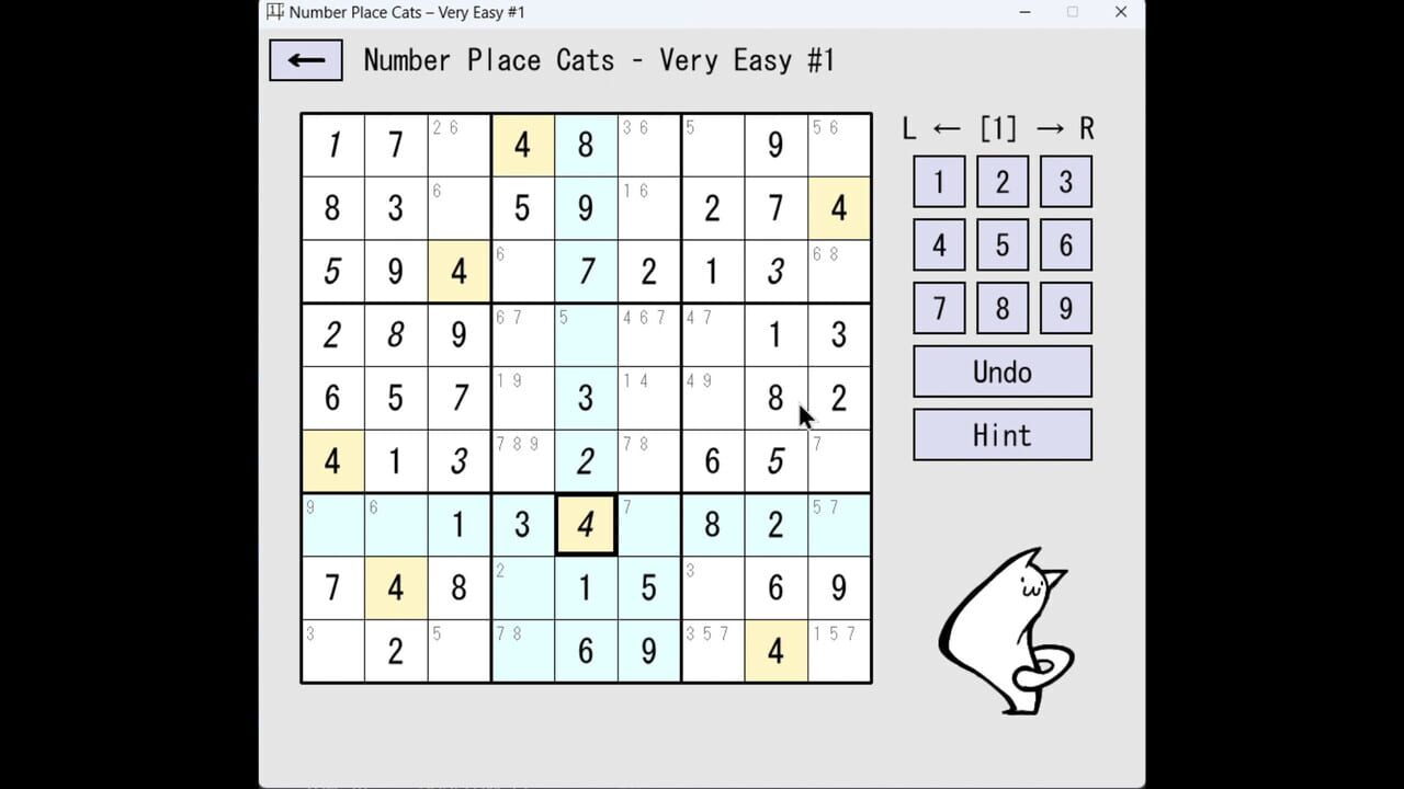 Number Place Cats