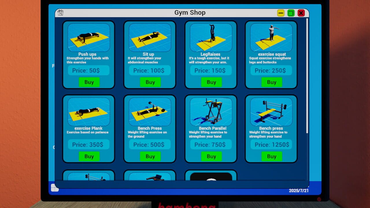 Gym Simulator