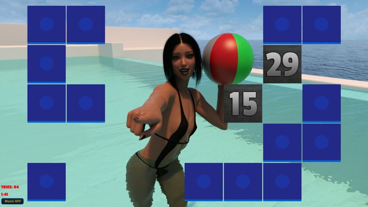 Sexy Memory Puzzle: Pool Girls