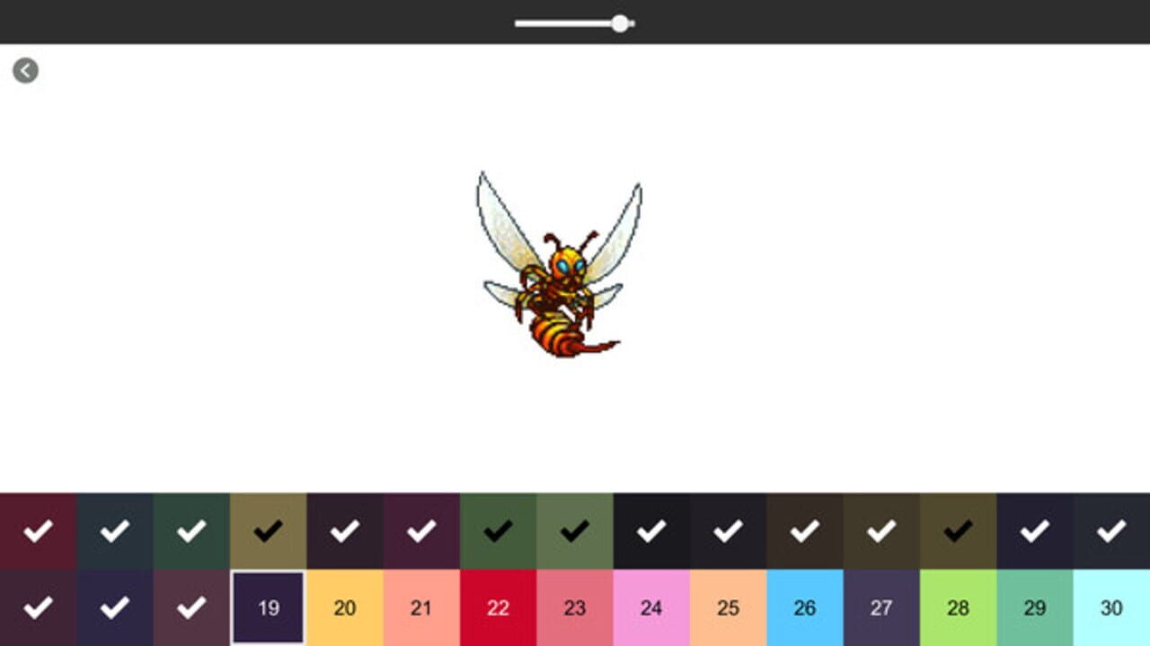 Retro-Pixel Color Palette: Color by Number
