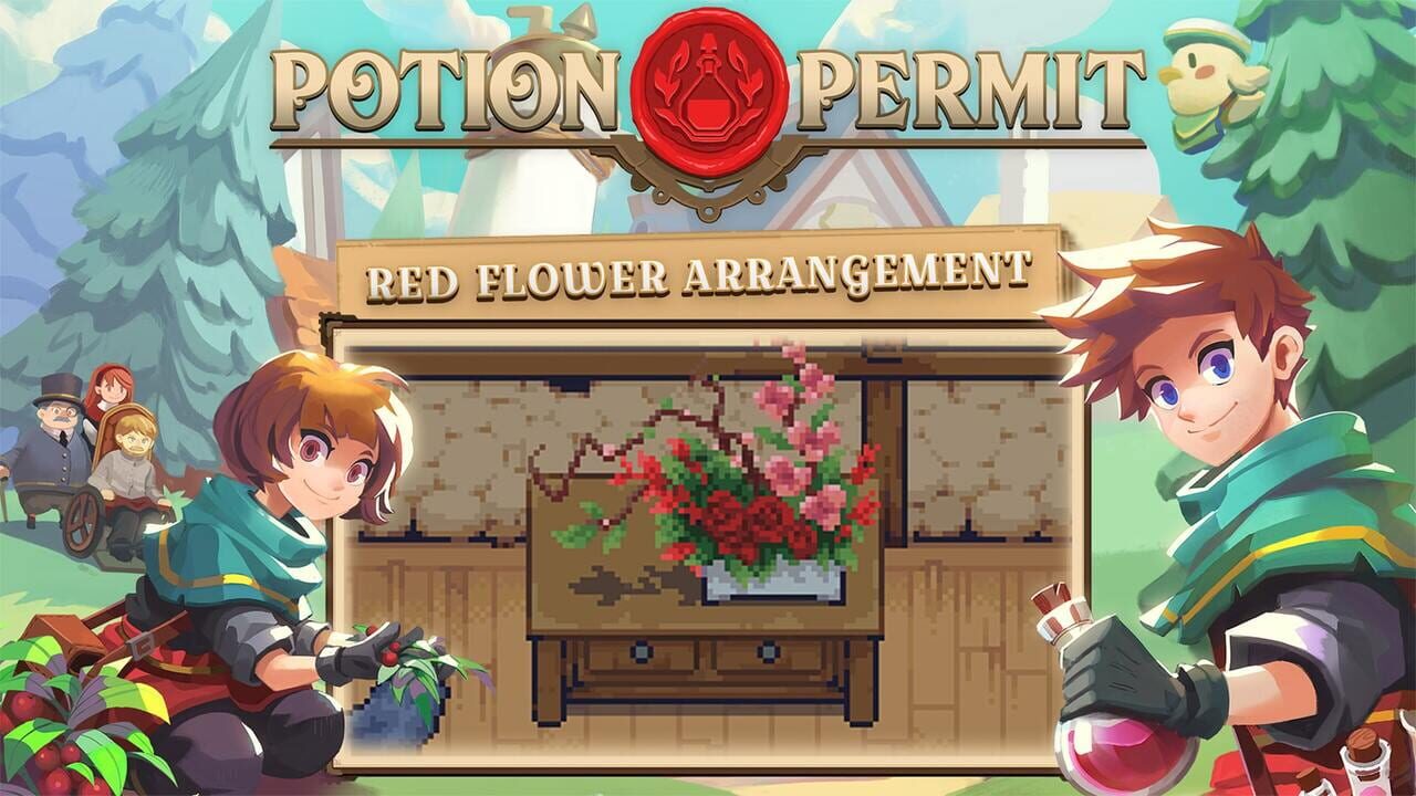 Potion Permit: Red Flower Arrangement