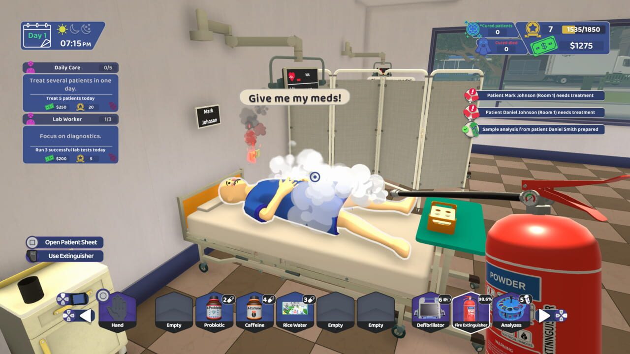 Two Hands Hospital Assistant Simulator