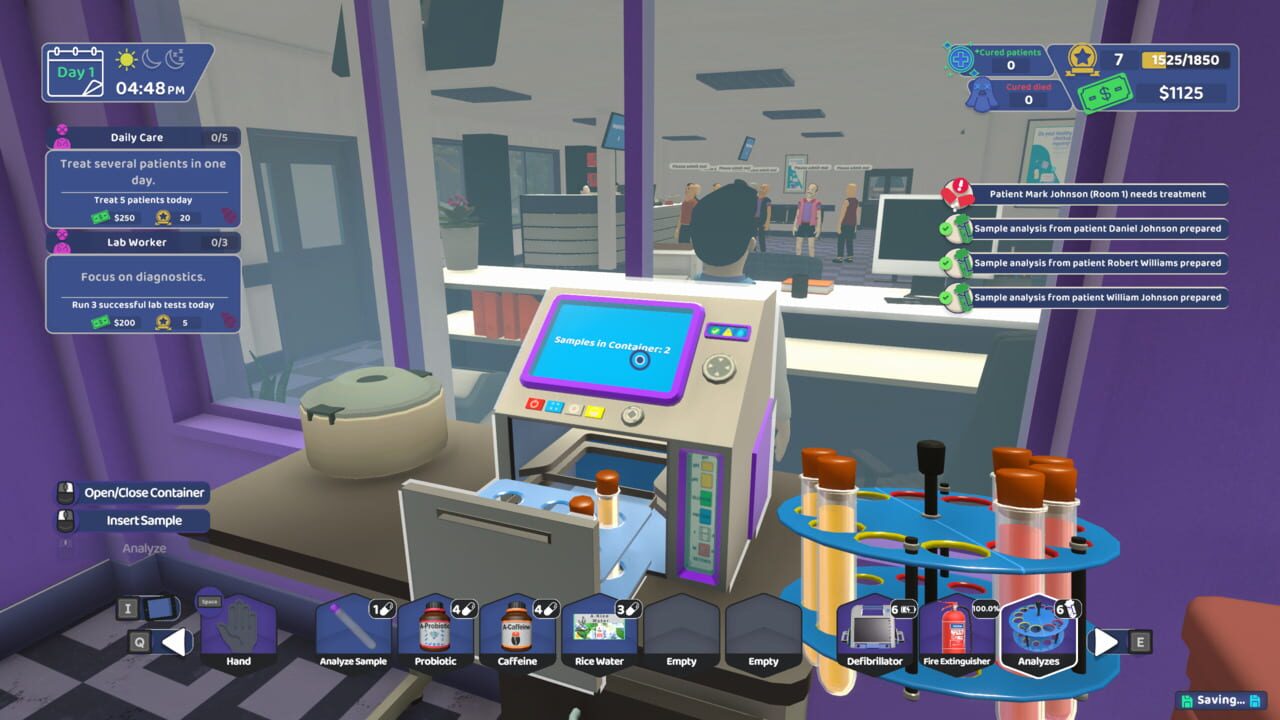 Two Hands Hospital Assistant Simulator