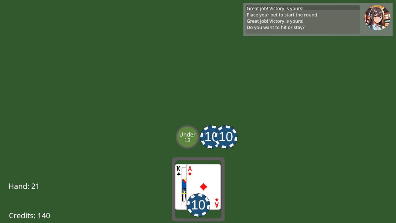 Hit and Stand Blackjack