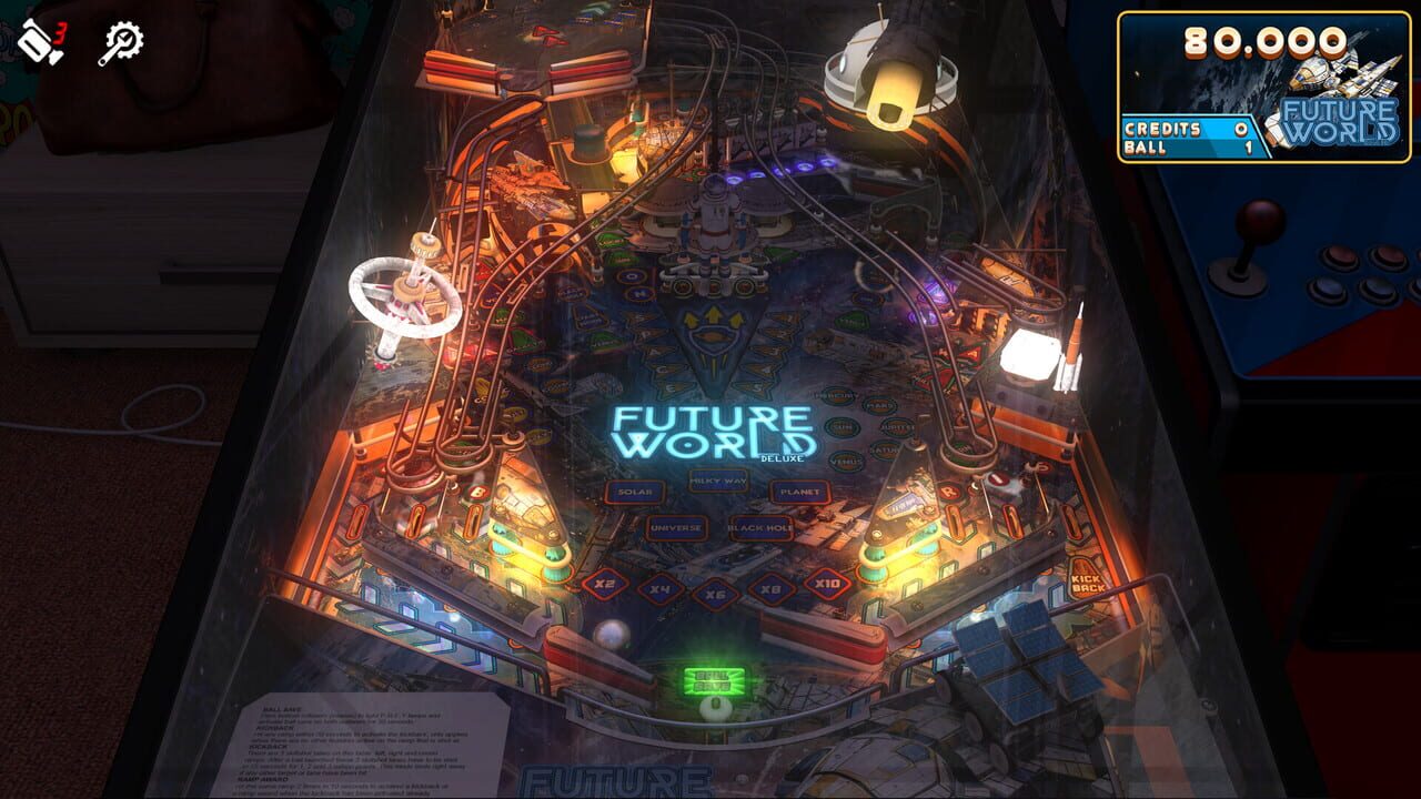 Zaccaria Pinball: Future World Deluxe Pinball Table