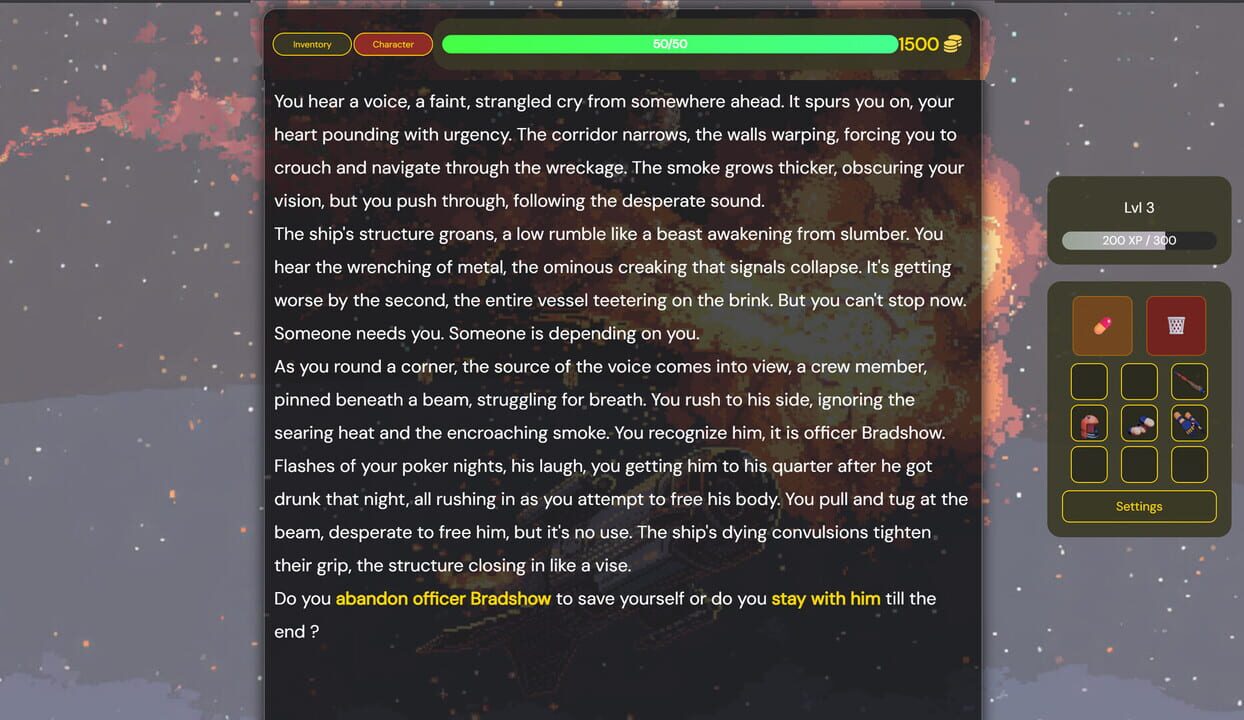 A Spaceship Accident