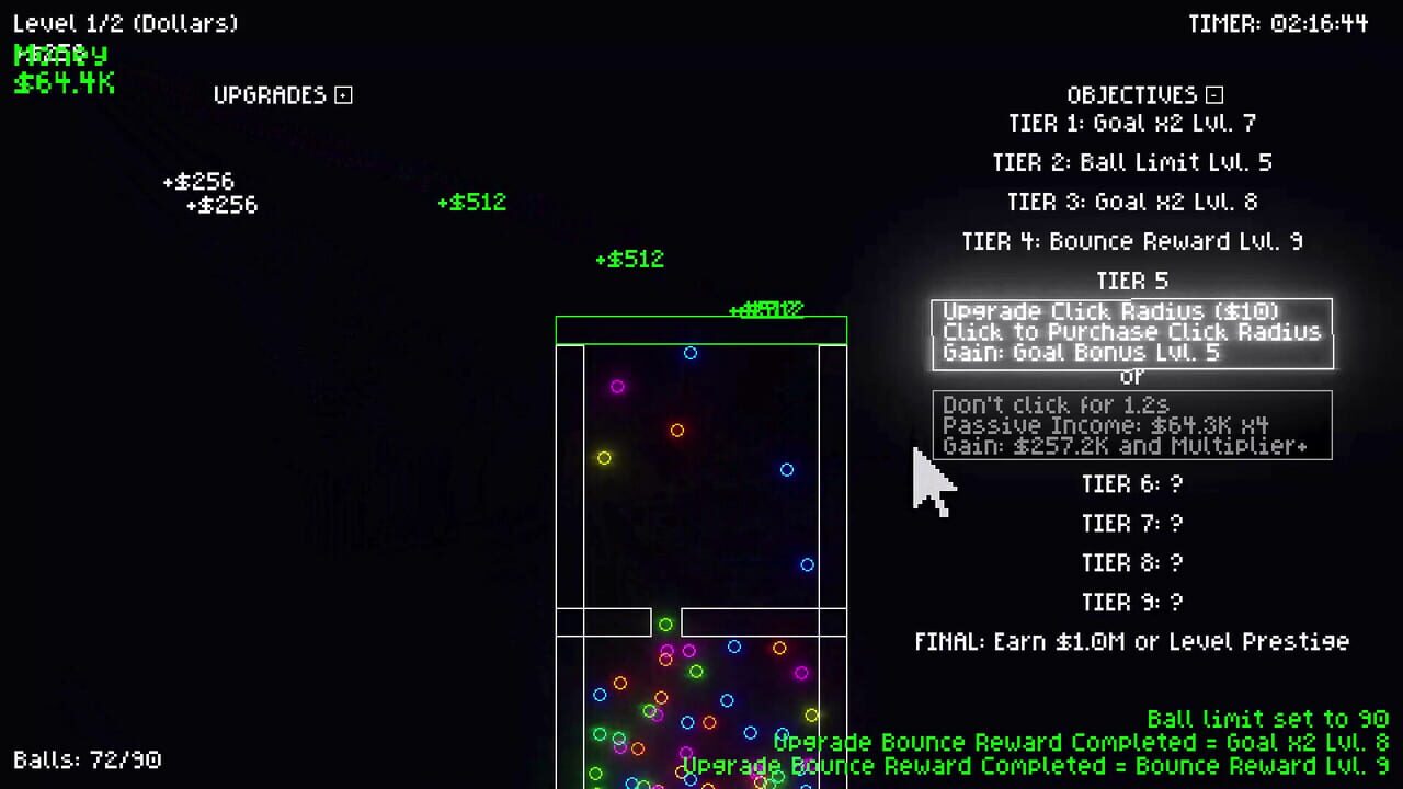 Clicker Climber: Reverse Pachinko