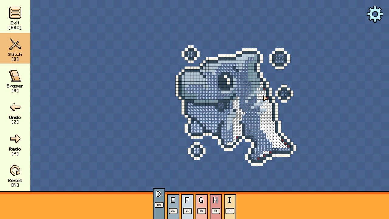 Pixel Cross Stitch Color by Number: Cute Pack 2