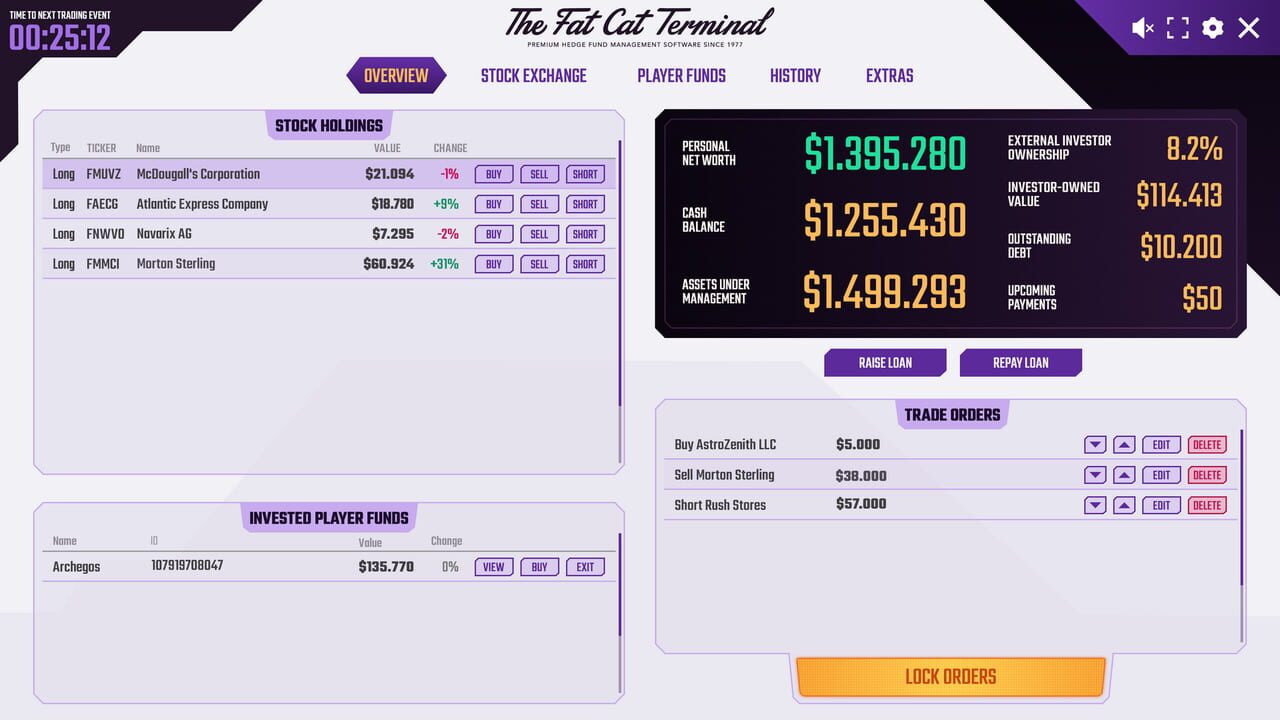 Hedge Fund Manager Simulator MMO