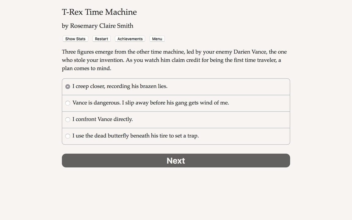 T-Rex Time Machine