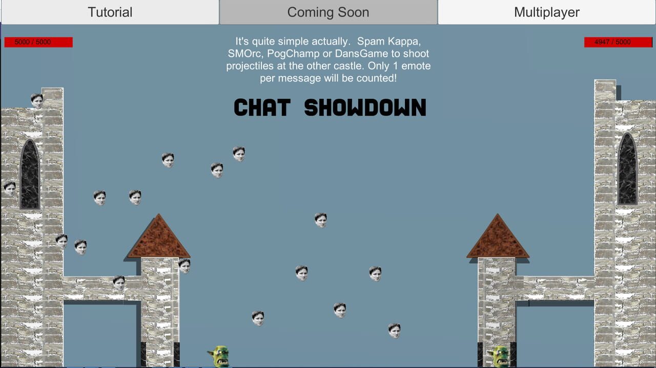 Chat Showdown – A twitch streamer’s game!