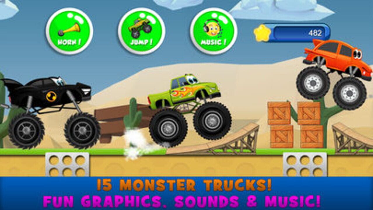 Monster Trucks Kids Racing Game